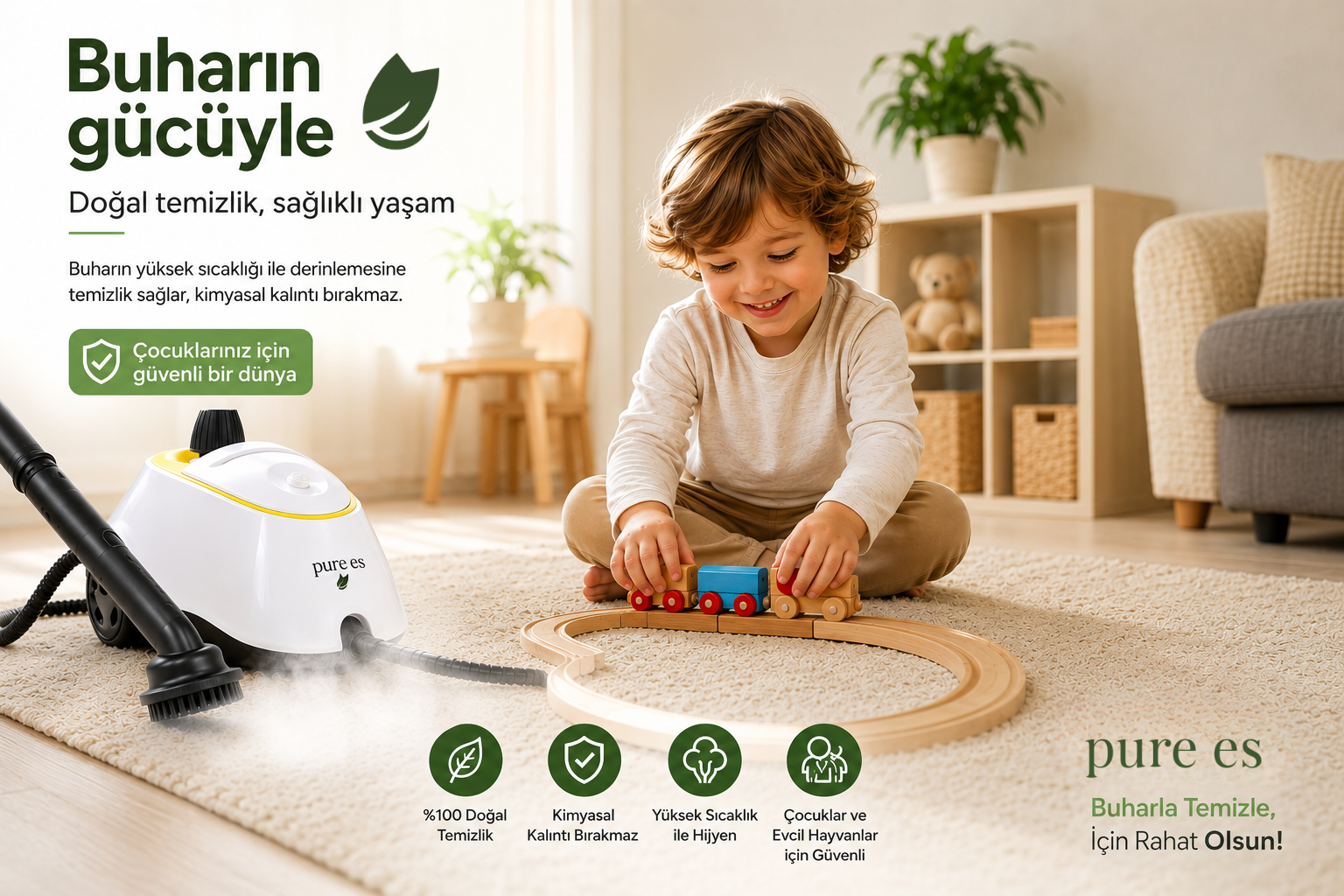 Çocuklarınız İçin Doğal ve Güvenli Temizlik