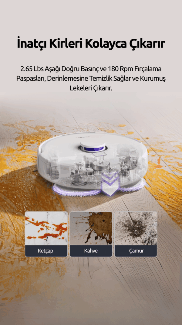 Pure Es Narwal Freo Akıllı Robot Süpürge ve Paspas - Görsel 10