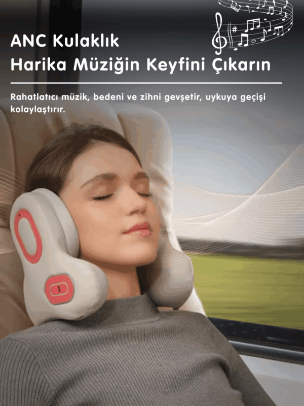 Pure ES U-Şekilli Isıtmalı Boyun & Omuz Masaj Yastığı - Görsel 2