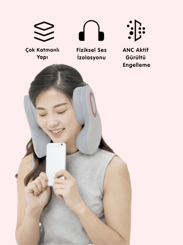 Pure ES U-Şekilli Isıtmalı Boyun & Omuz Masaj Yastığı - Görsel 3
