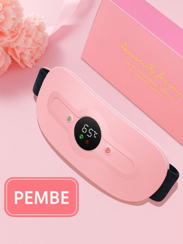 Pure ES Akıllı Regl Masaj Aleti Isıtıcılı ve Bel Masaj Kemeri Pembe - Görsel 6