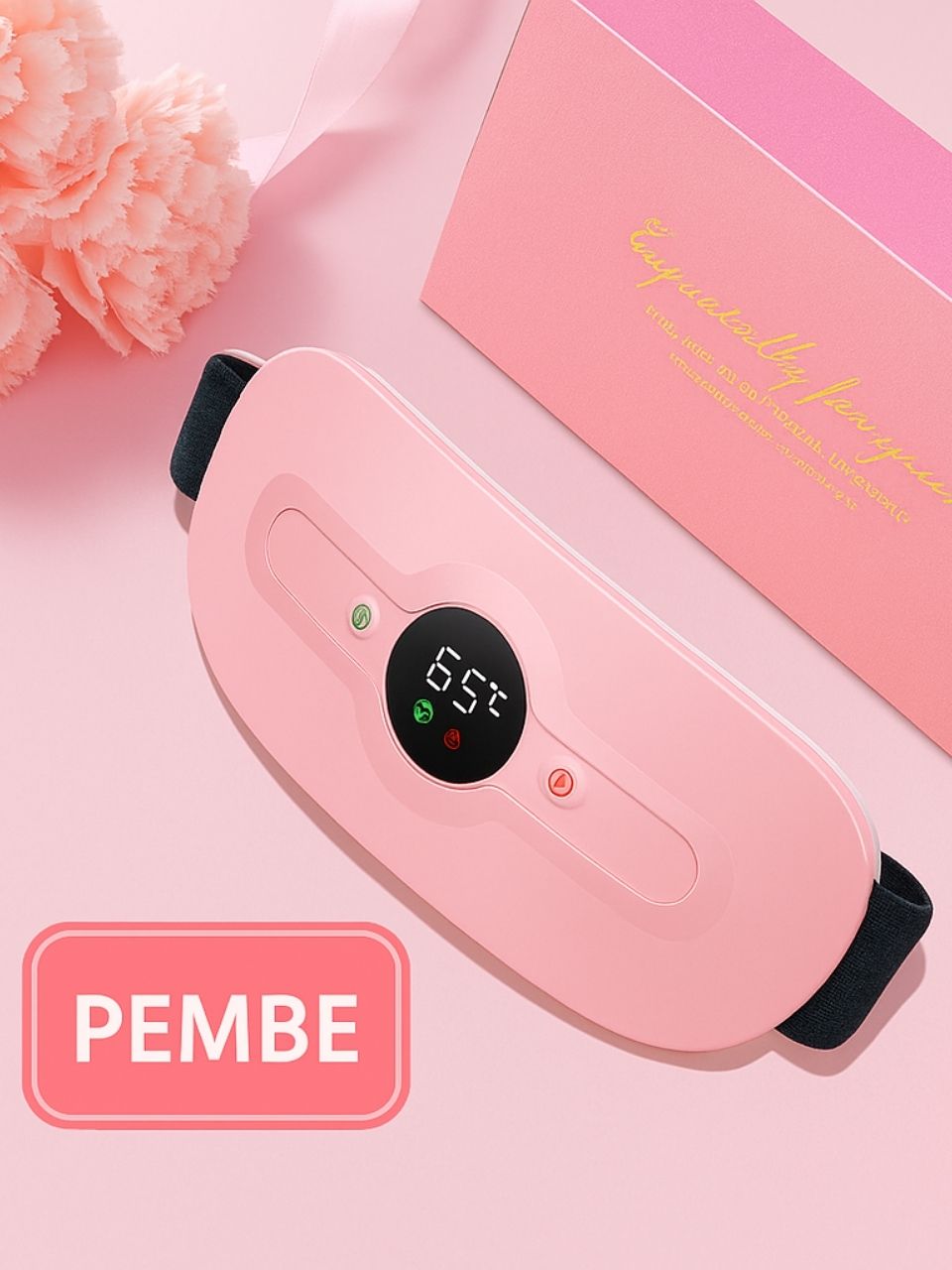 Pure ES Akıllı Regl Masaj Aleti Isıtıcılı ve Bel Masaj Kemeri Pembe - Görsel 6