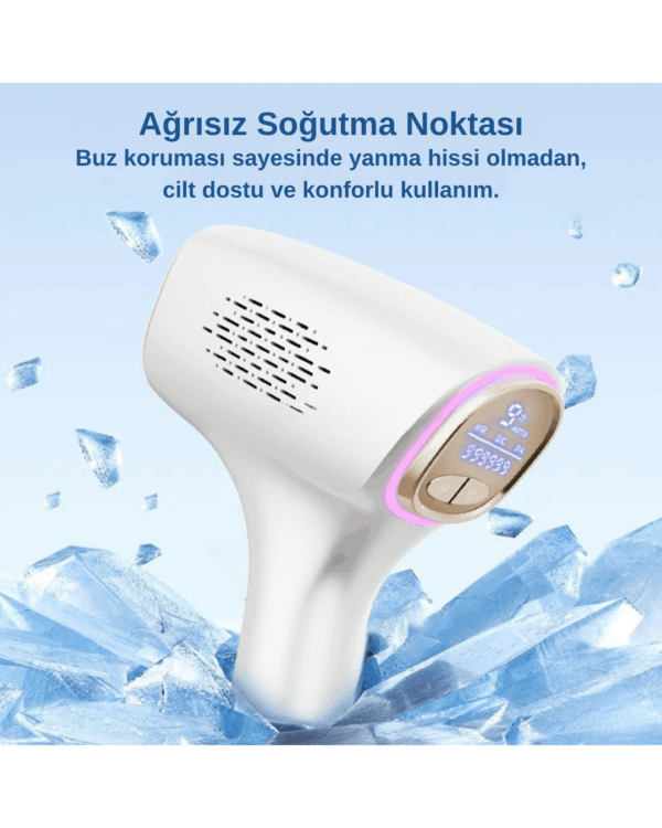 Pure ES IPL Buz Başlıklı Ağrısız Lazer Epilasyon Cihazı – Değiştirilebilir Çift Başlıklı, Cilt Dostu Teknoloji - Görsel 5