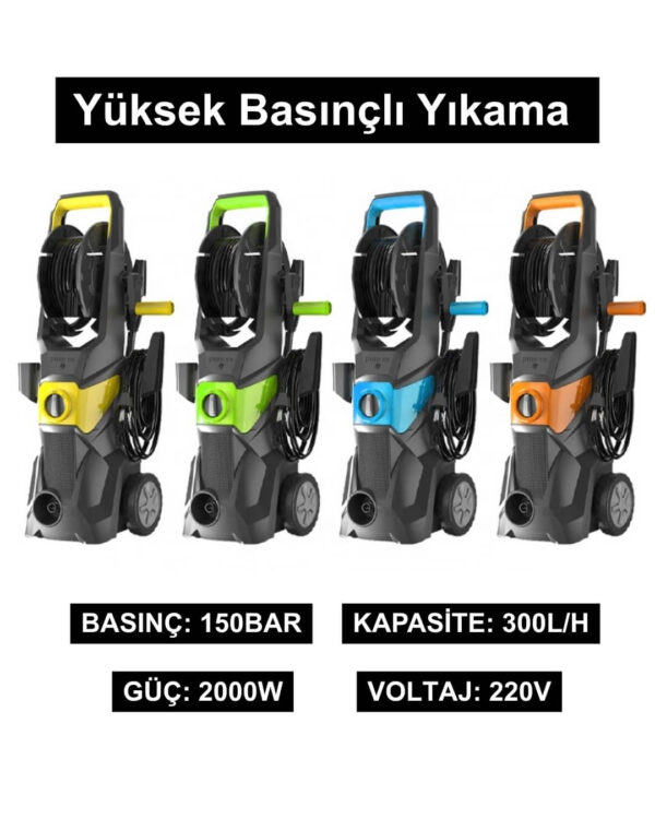 Pure ES 150 Bar Yüksek Basınçlı Yıkama Makinesi - Görsel 6
