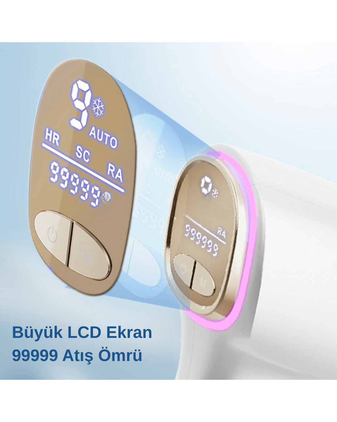 Pure ES IPL Buz Başlıklı Ağrısız Lazer Epilasyon Cihazı – Değiştirilebilir Çift Başlıklı, Cilt Dostu Teknoloji - Görsel 2