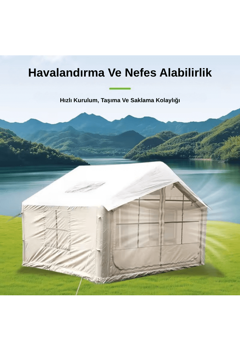 4-6 Kişilik Yüksek Tavan Şişme Çadır - Görsel 6